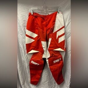 Shift MX by Fox Racing White Label line BLK WHT RED 32 size